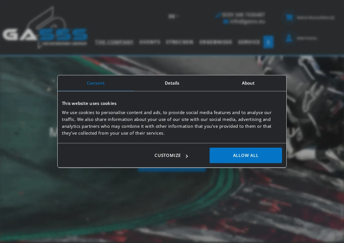 Store homepage