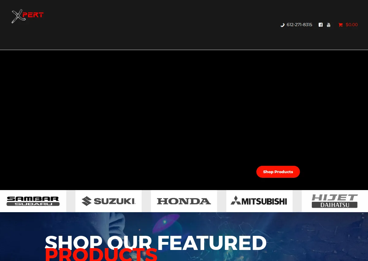 Store homepage