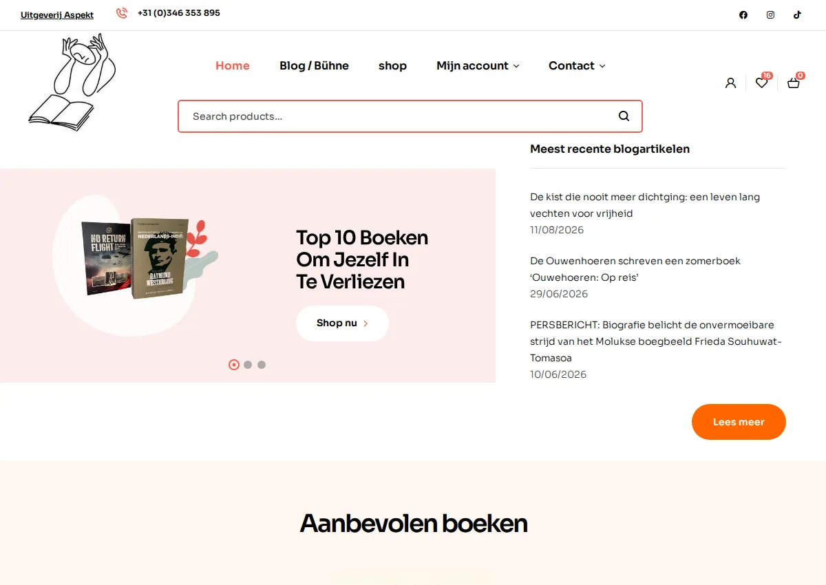 Store homepage