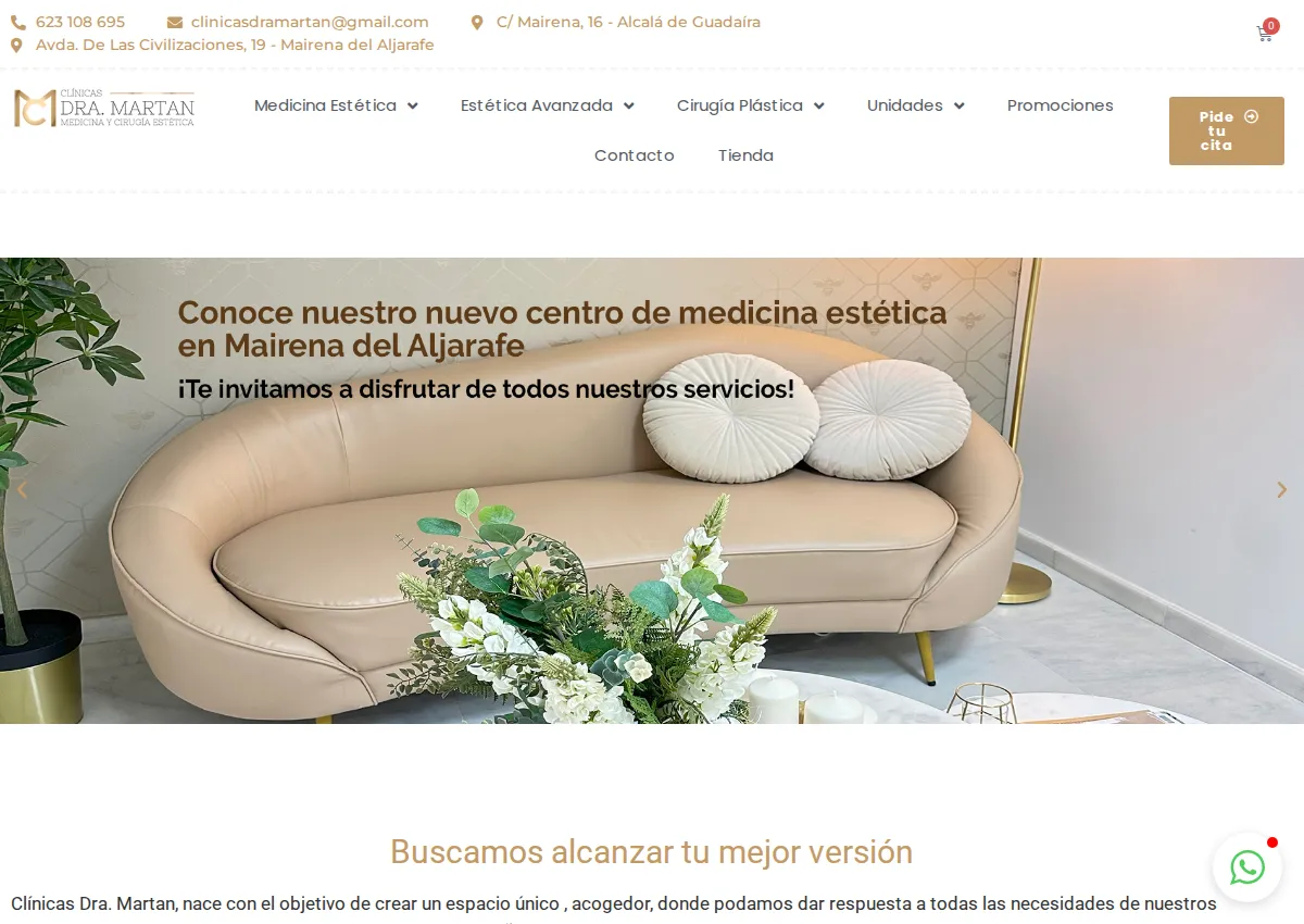 Store homepage