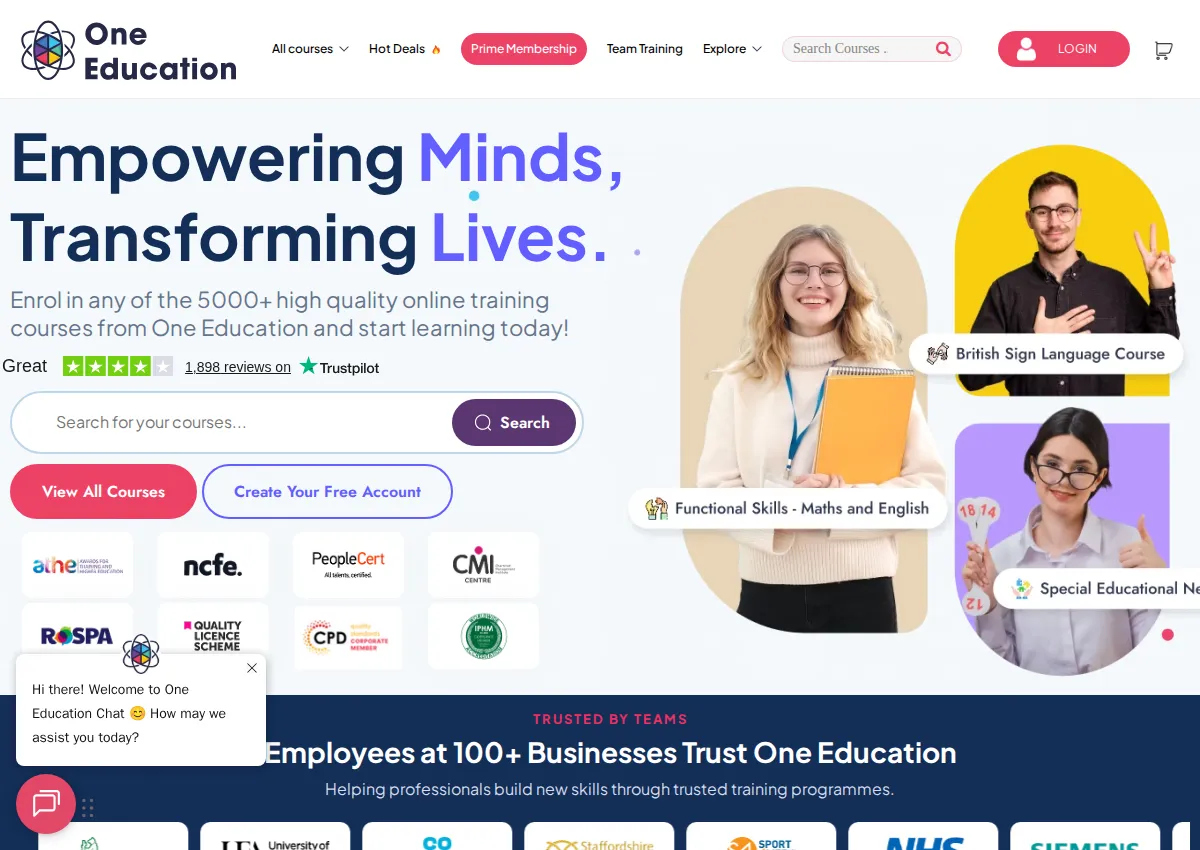 Store homepage