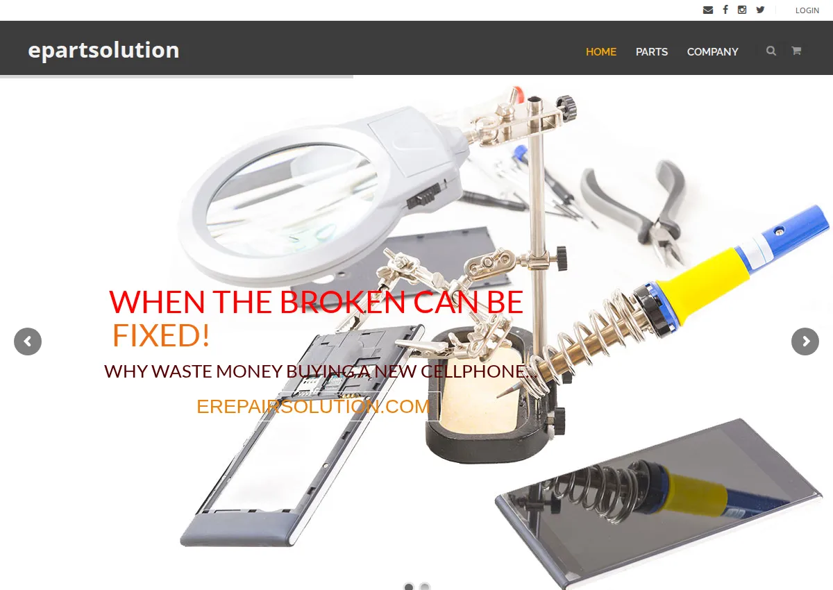 Store homepage