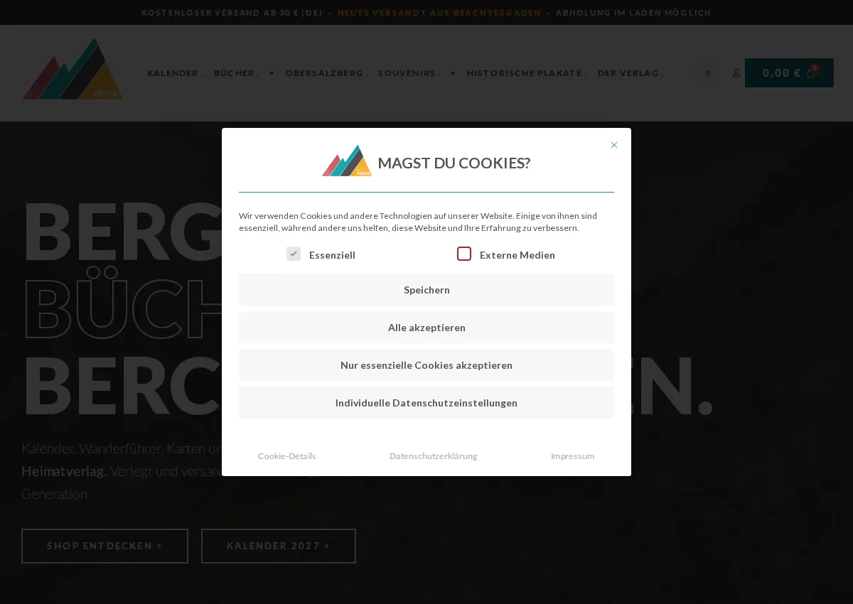 Store homepage