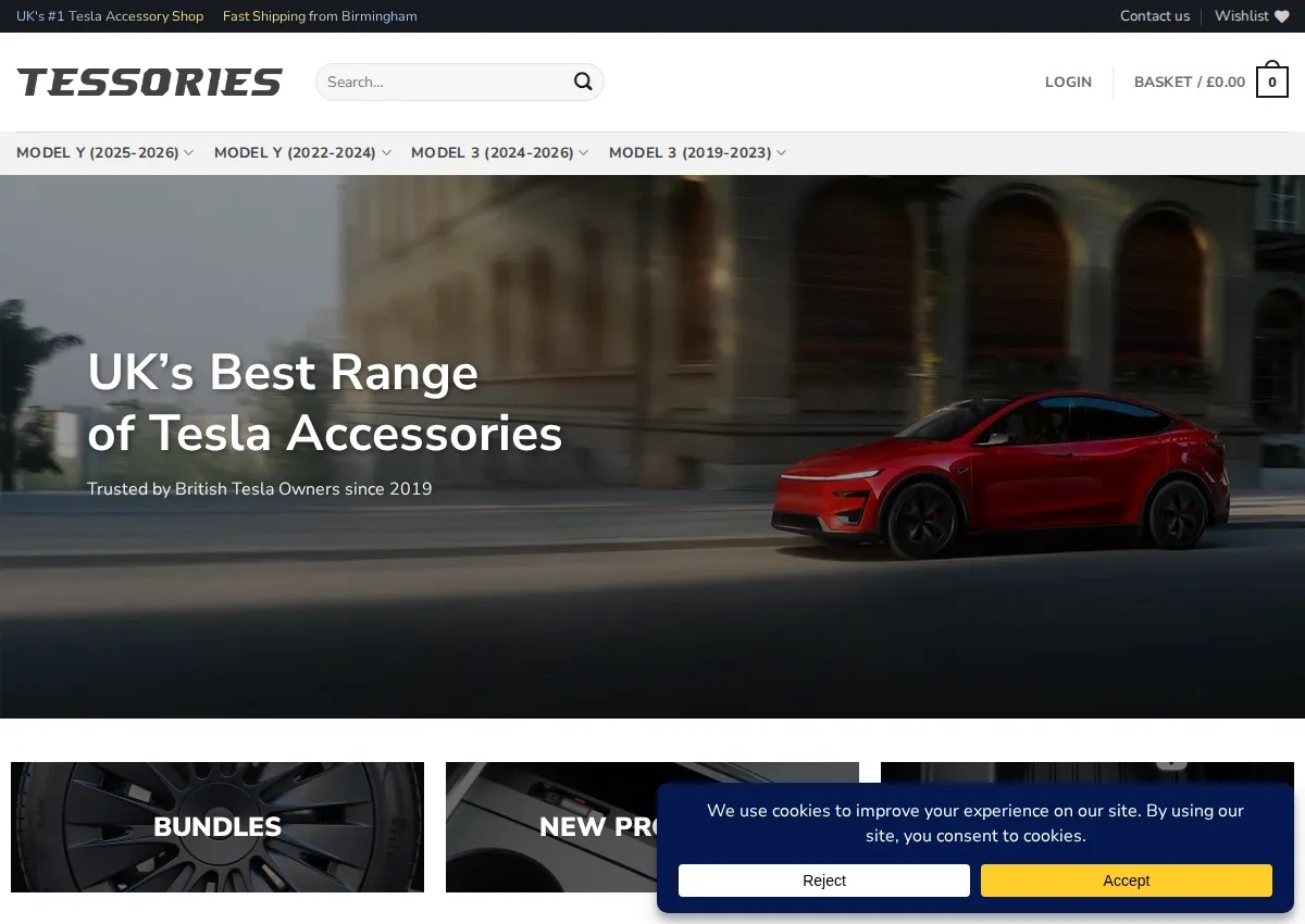 Store homepage