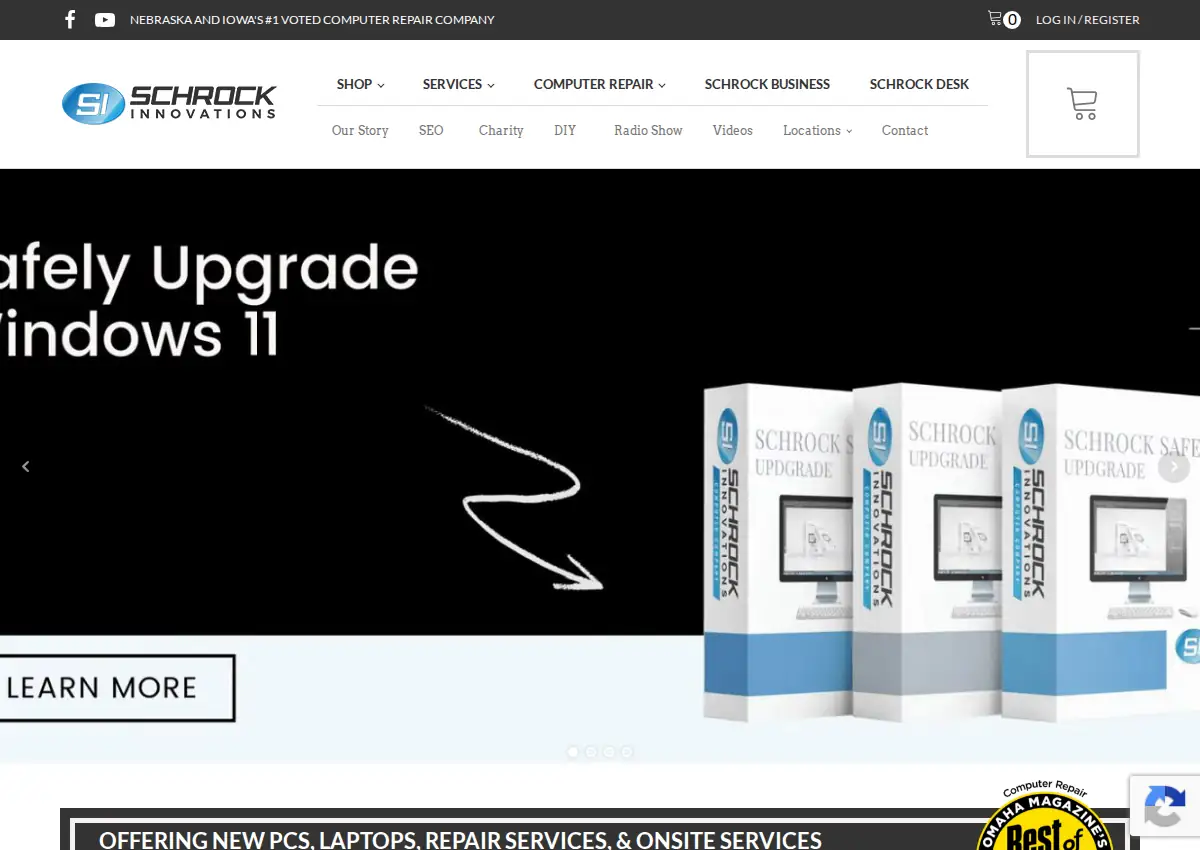 Store homepage