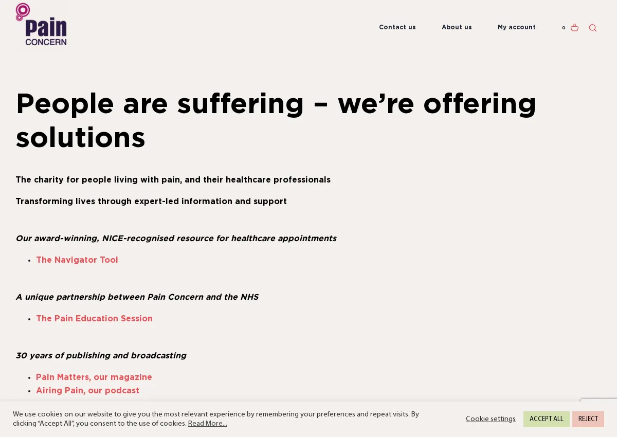 Store homepage