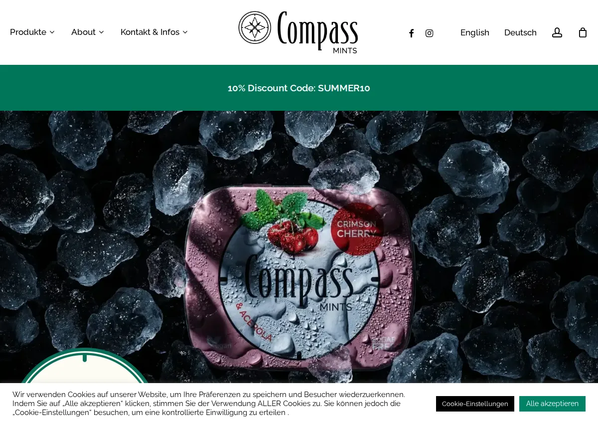 Store homepage
