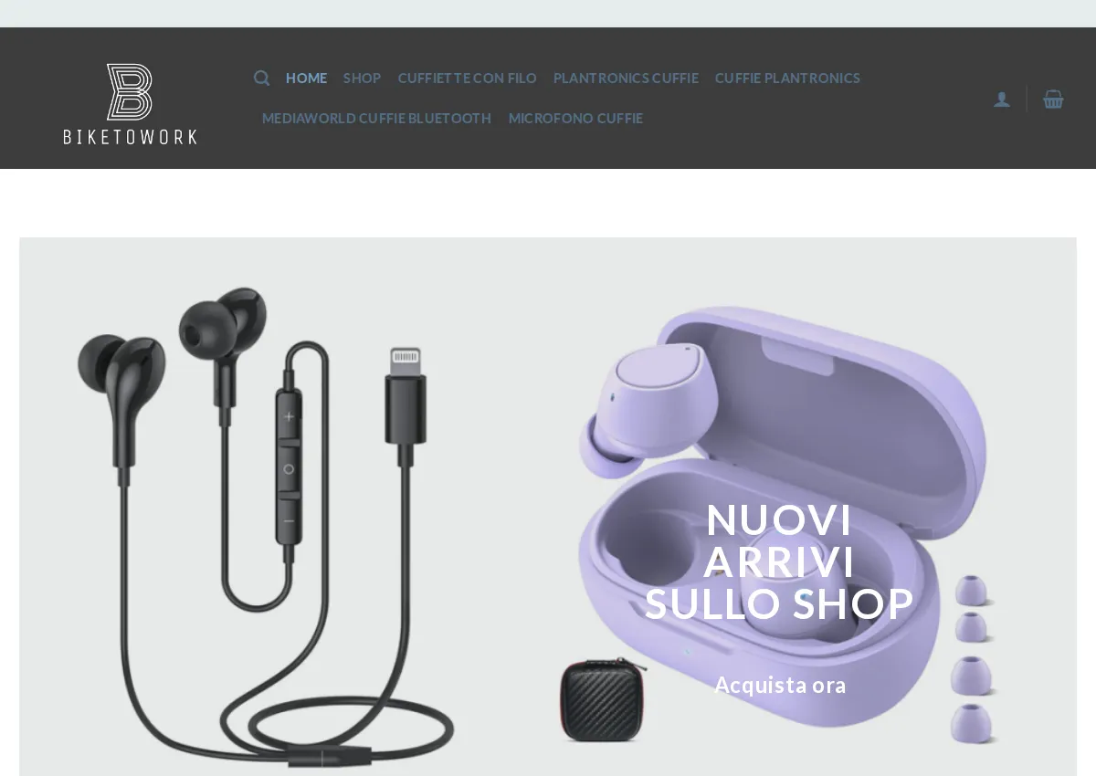 Store homepage