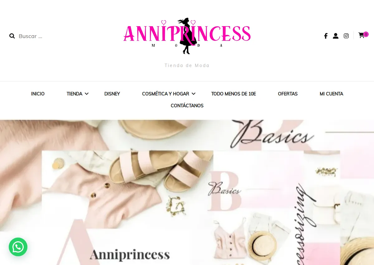 Store homepage