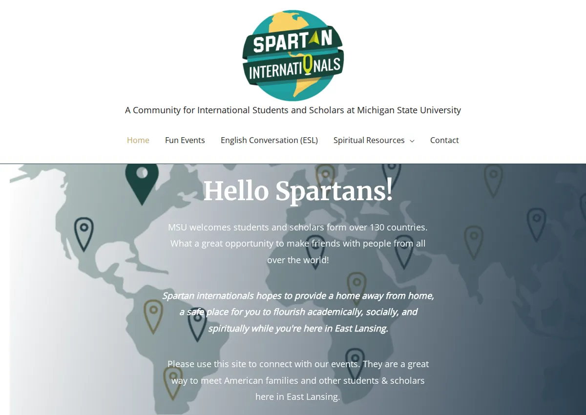 Store homepage