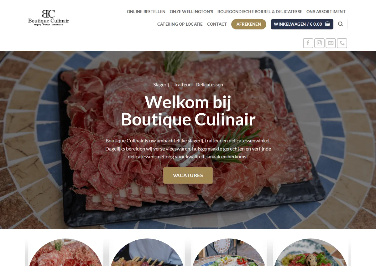 Store homepage
