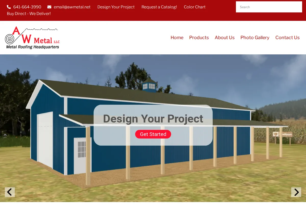 Store homepage