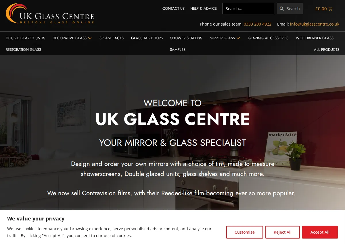 Store homepage