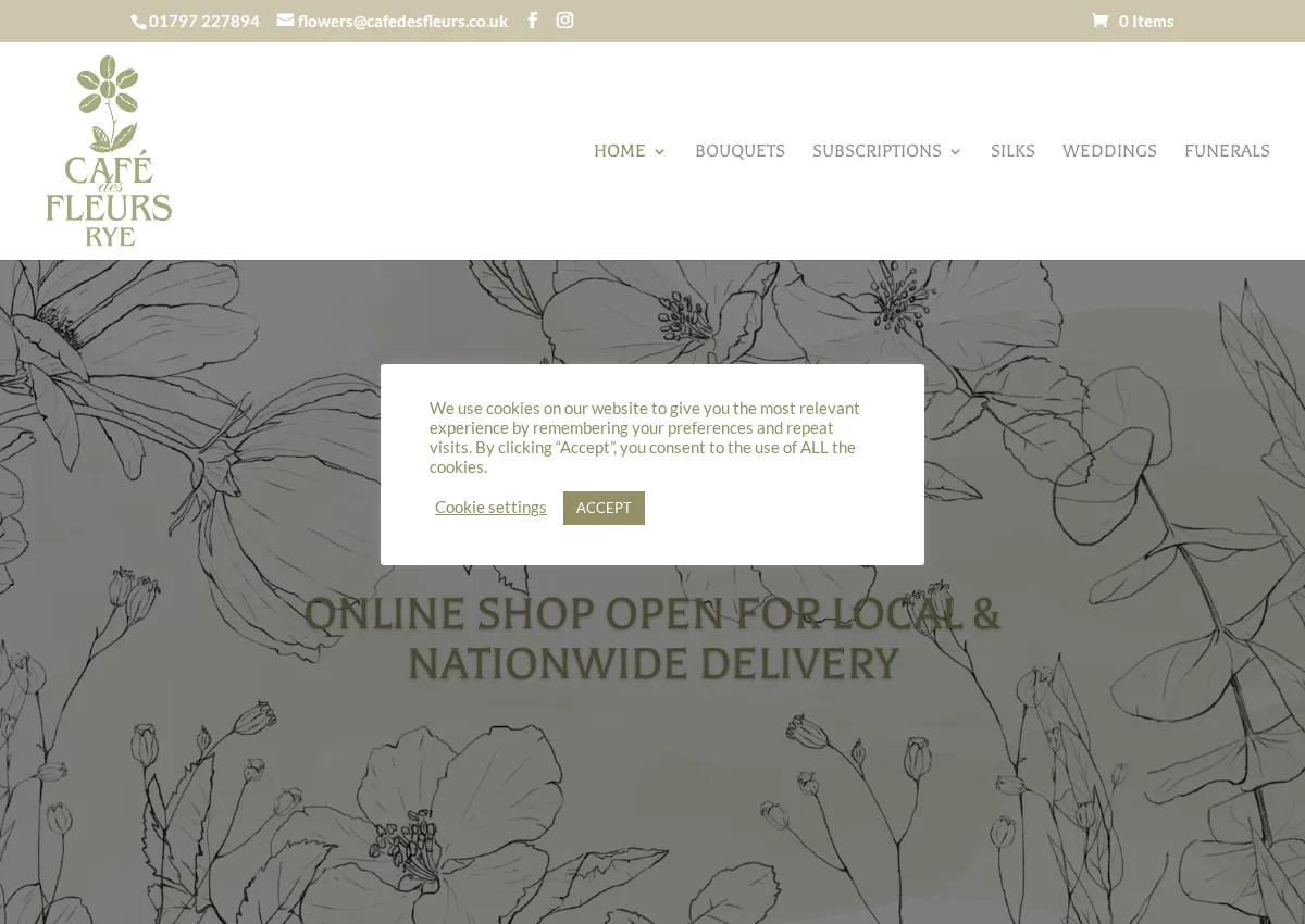Store homepage