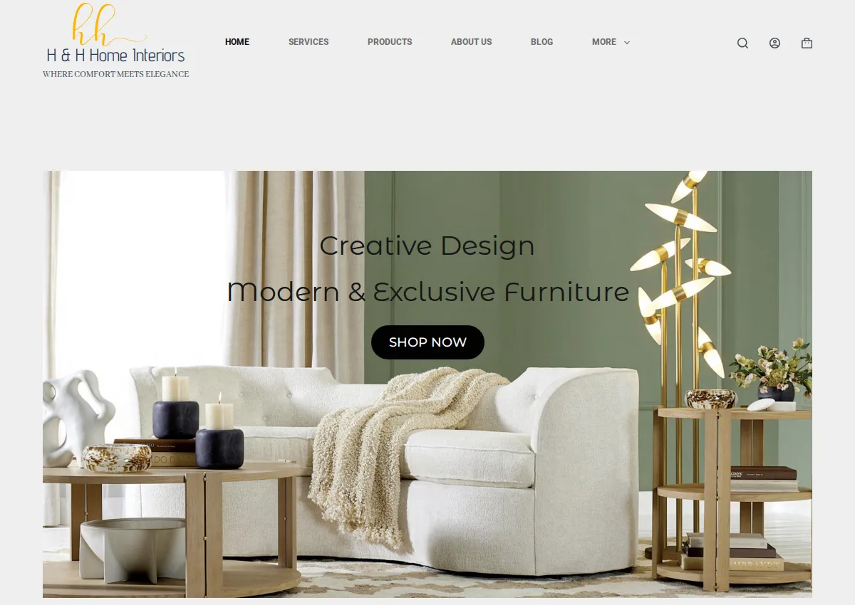 Store homepage