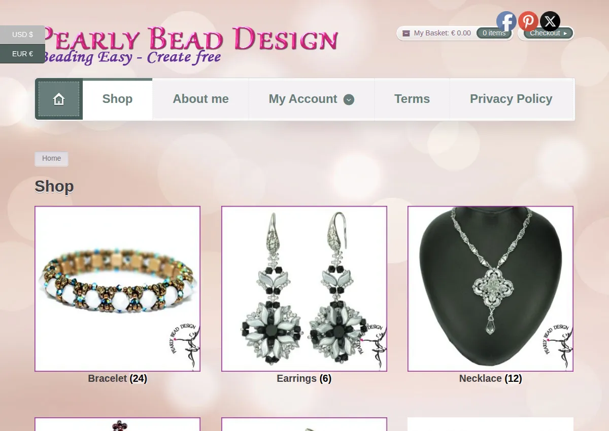 Store homepage