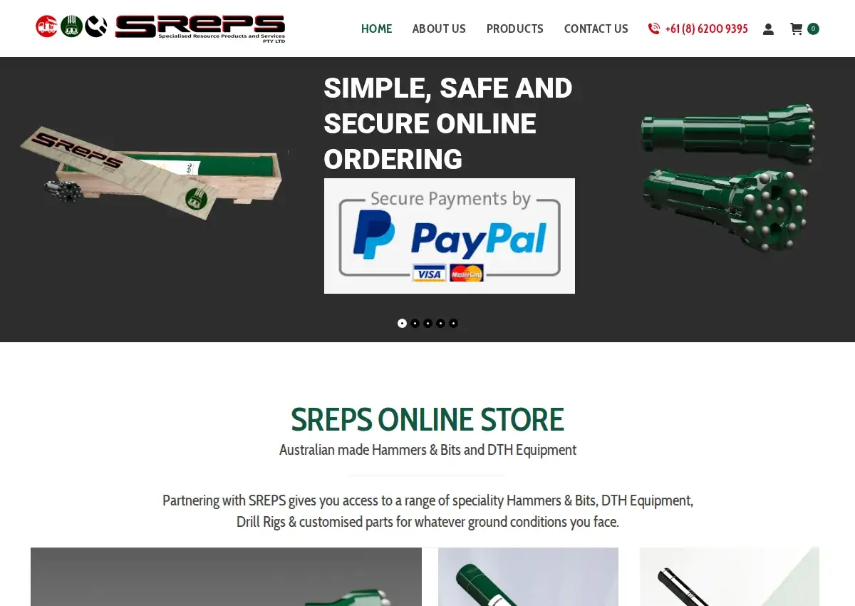 Store homepage
