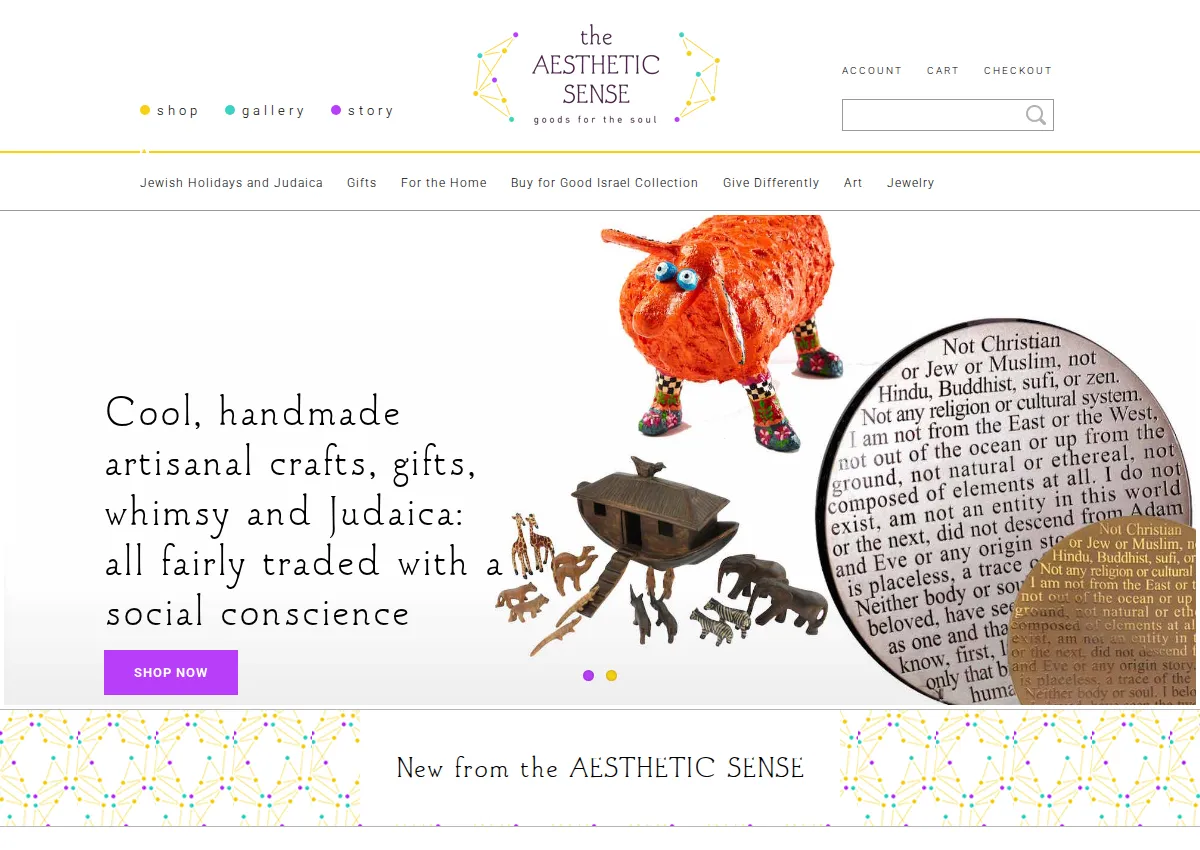 Store homepage
