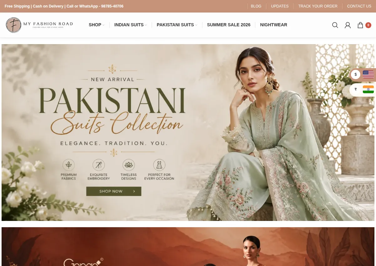Store homepage