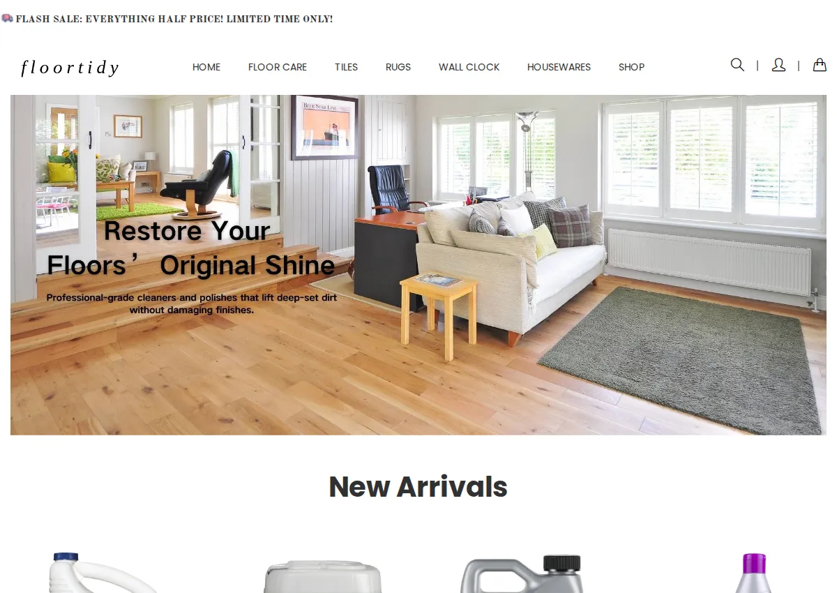 Store homepage