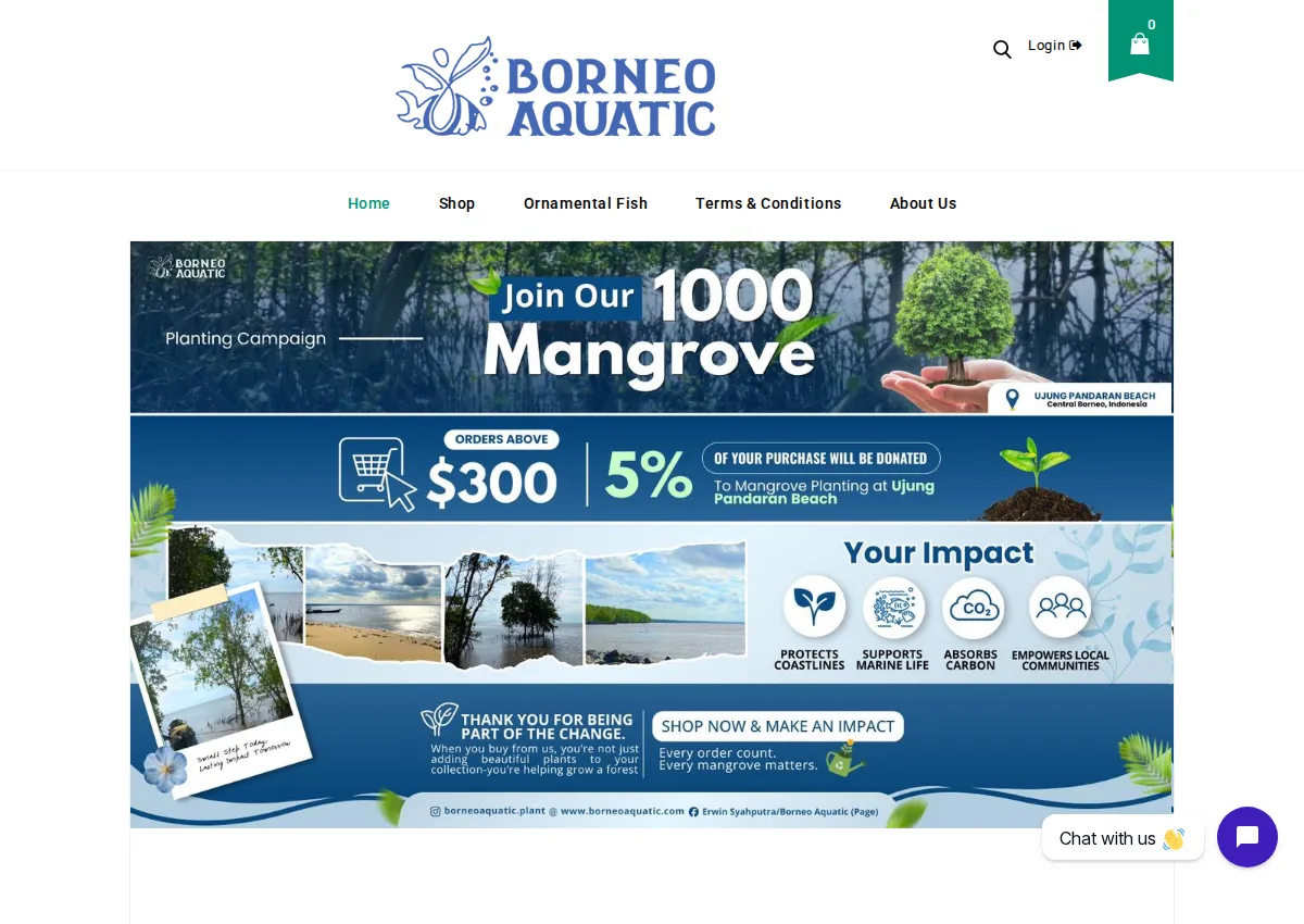 Store homepage