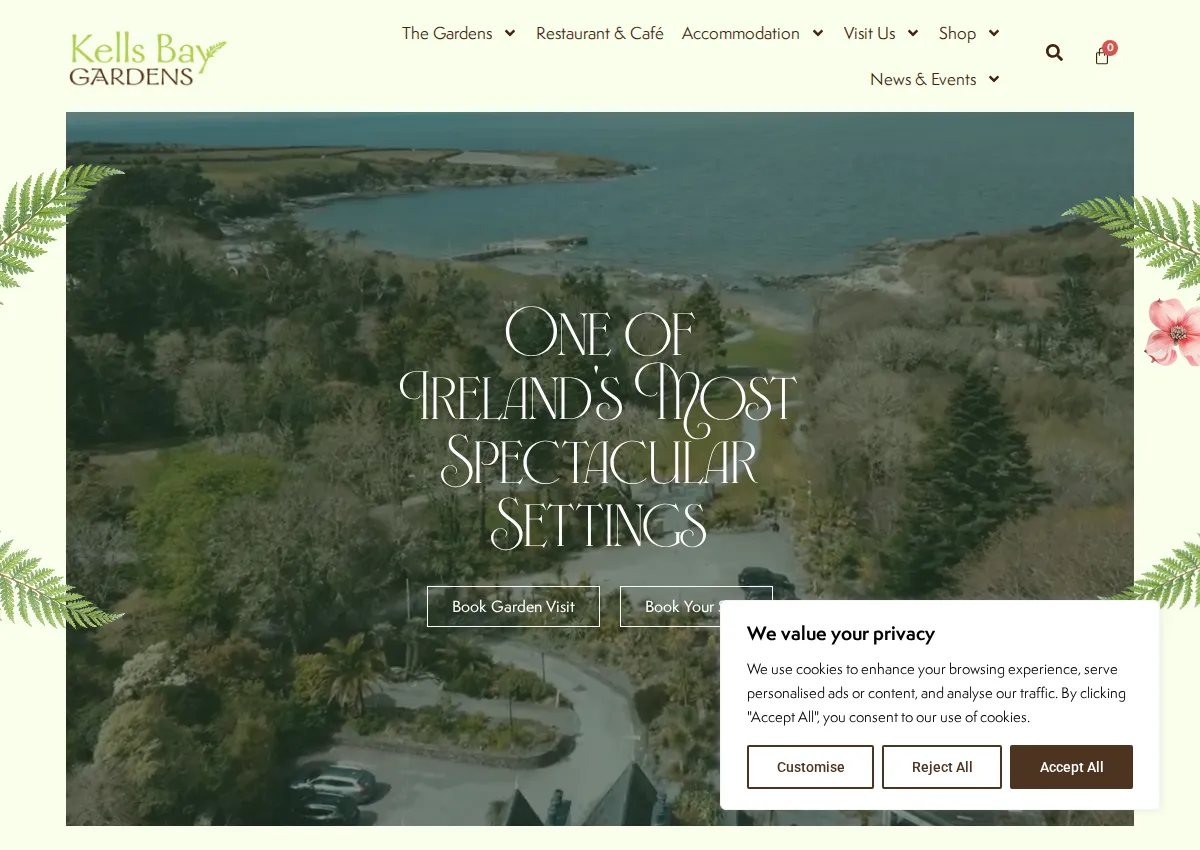 Store homepage