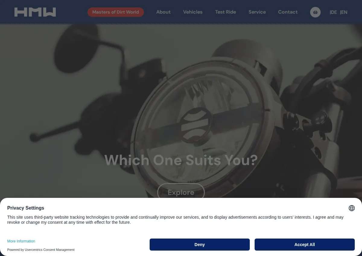 Store homepage