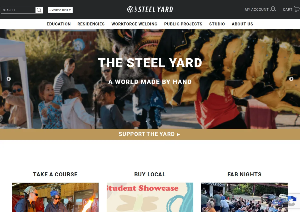 Store homepage