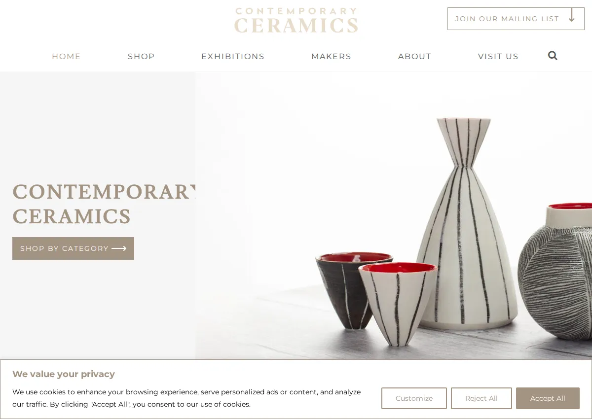 Store homepage