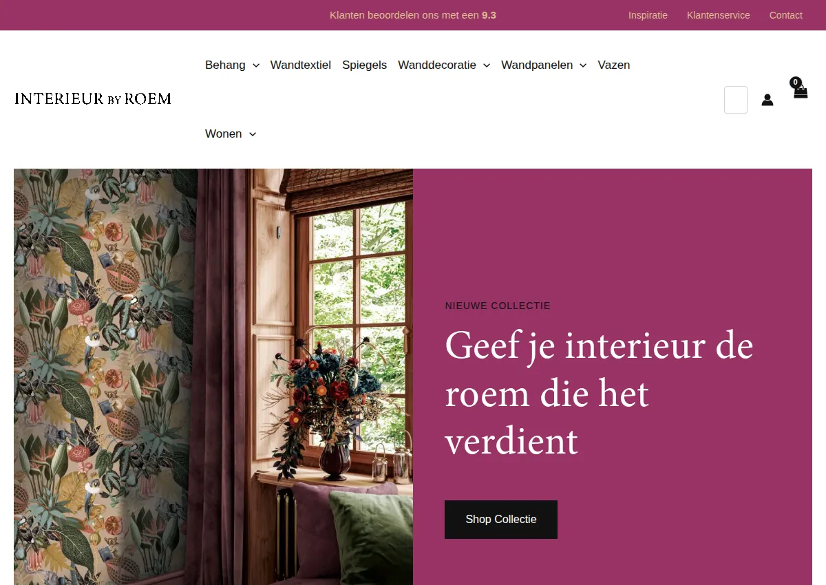 Store homepage