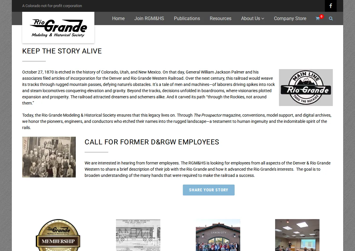 Store homepage