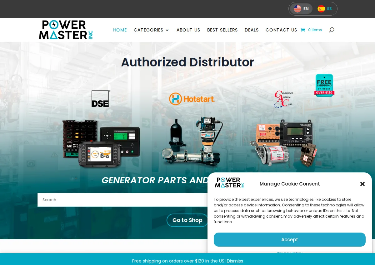Store homepage
