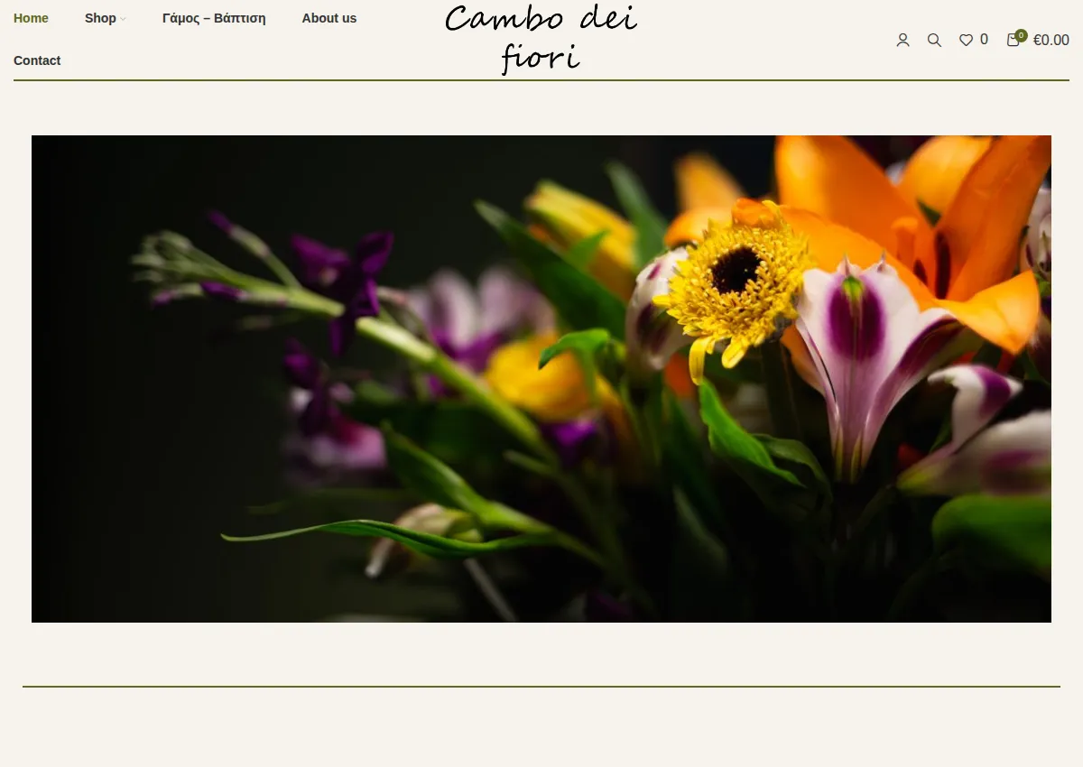 Store homepage