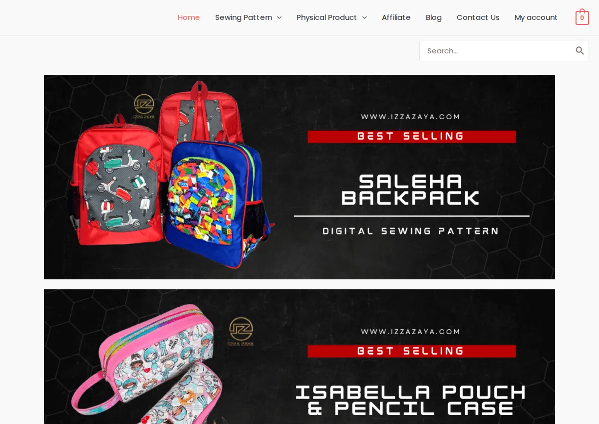Store homepage