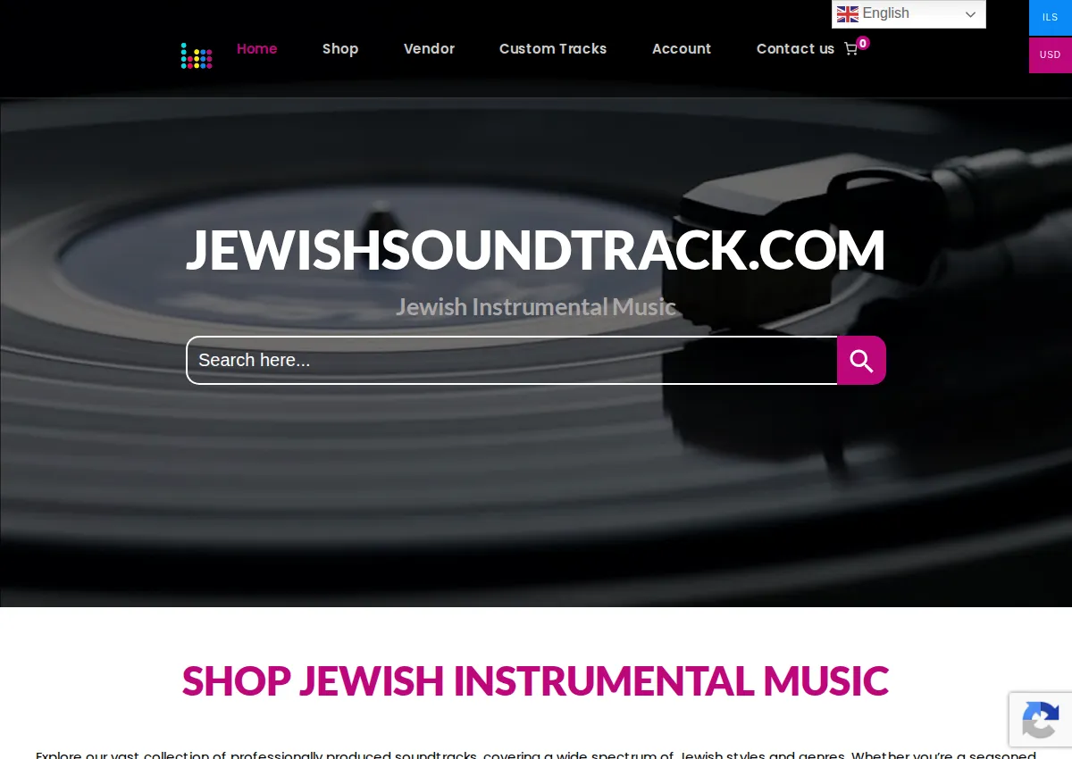 Store homepage