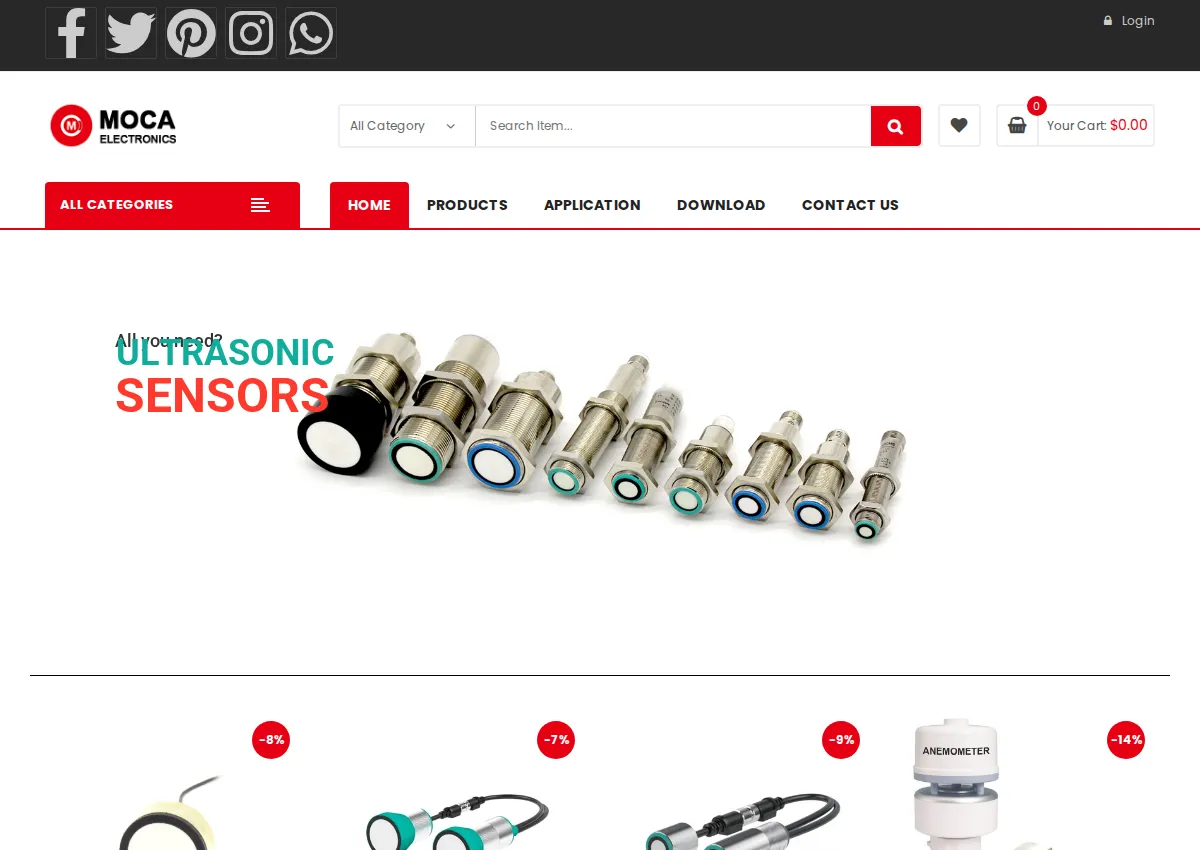 Store homepage