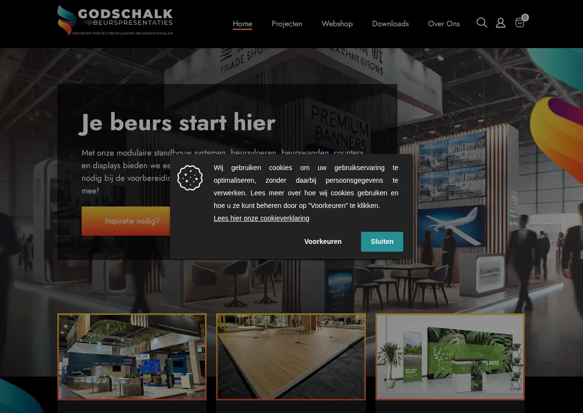 Store homepage