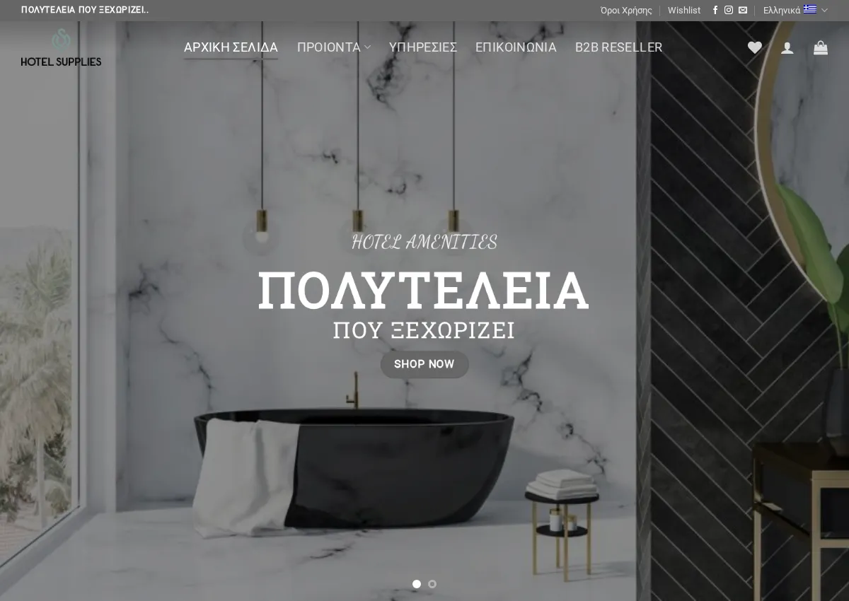 Store homepage