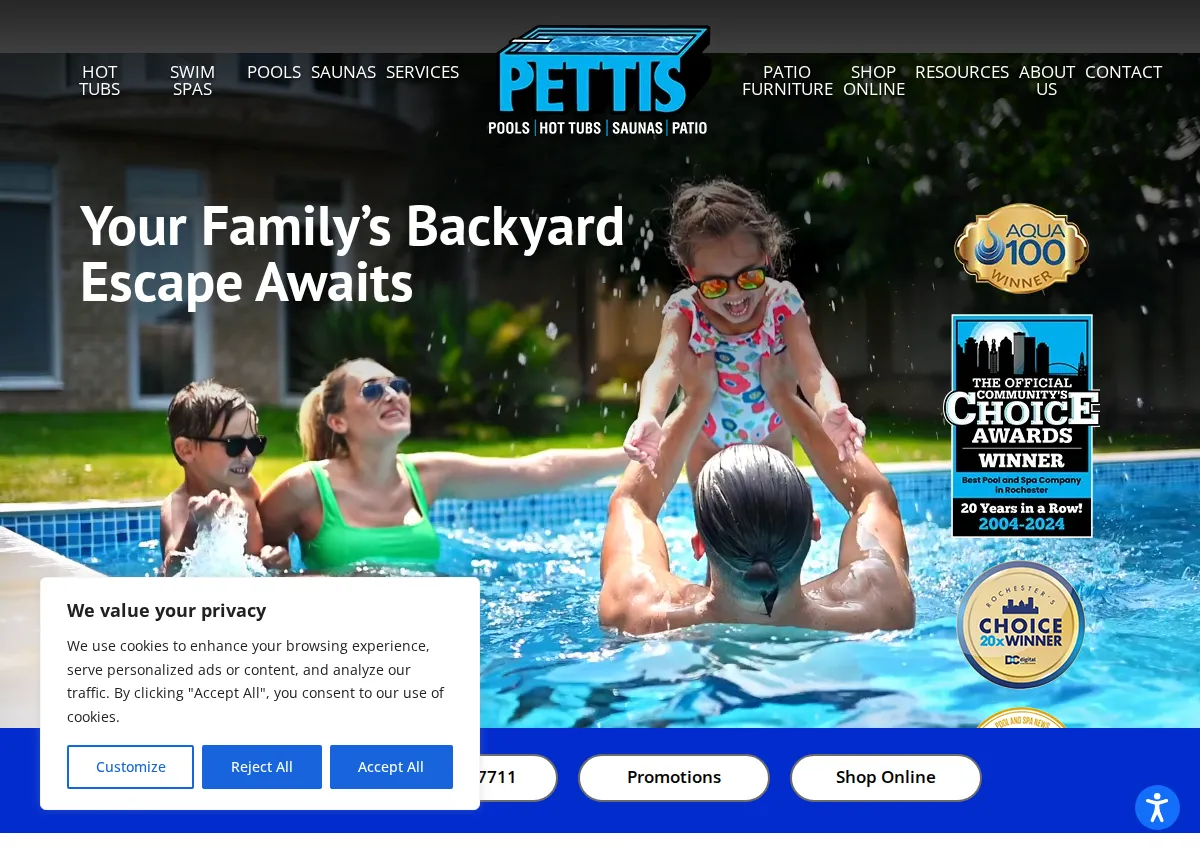 Store homepage