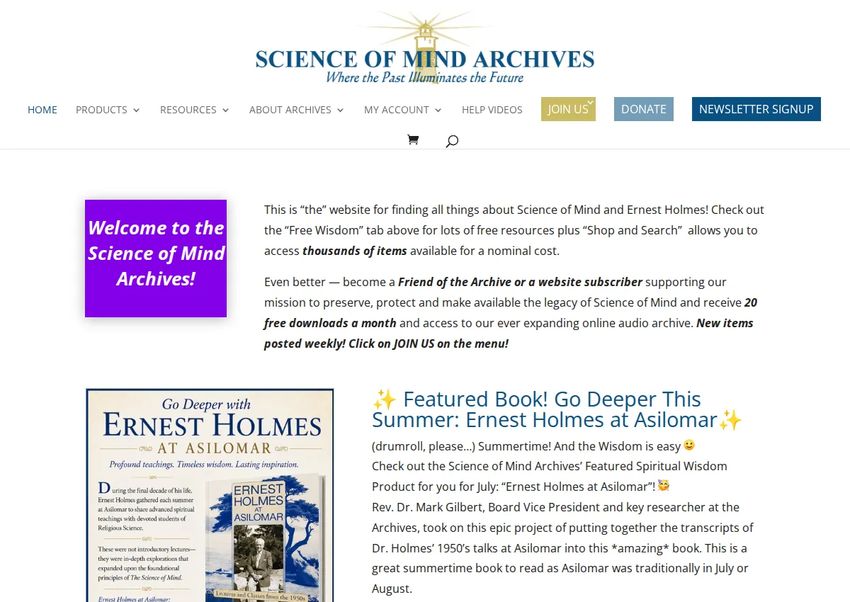 Store homepage