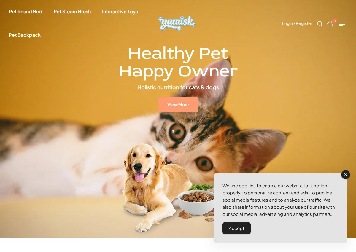 Store homepage