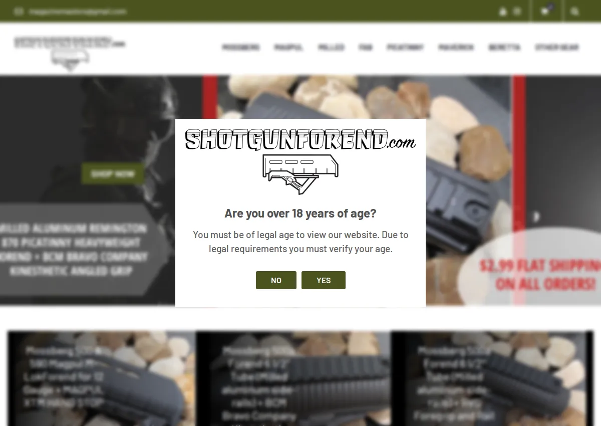 Store homepage