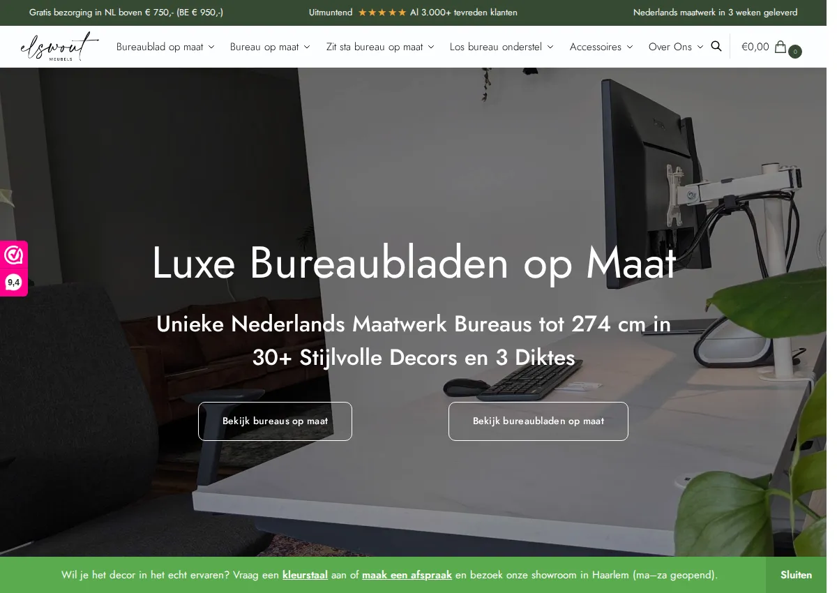 Store homepage