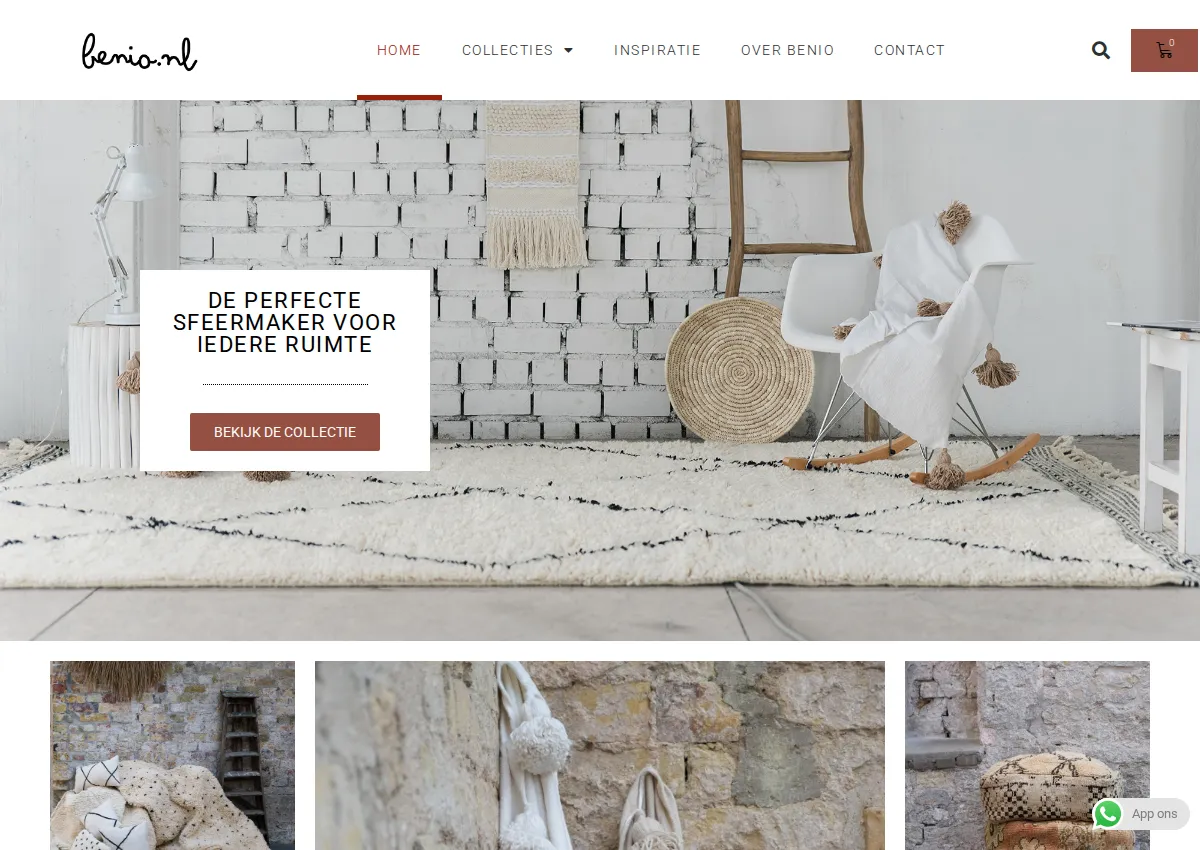 Store homepage
