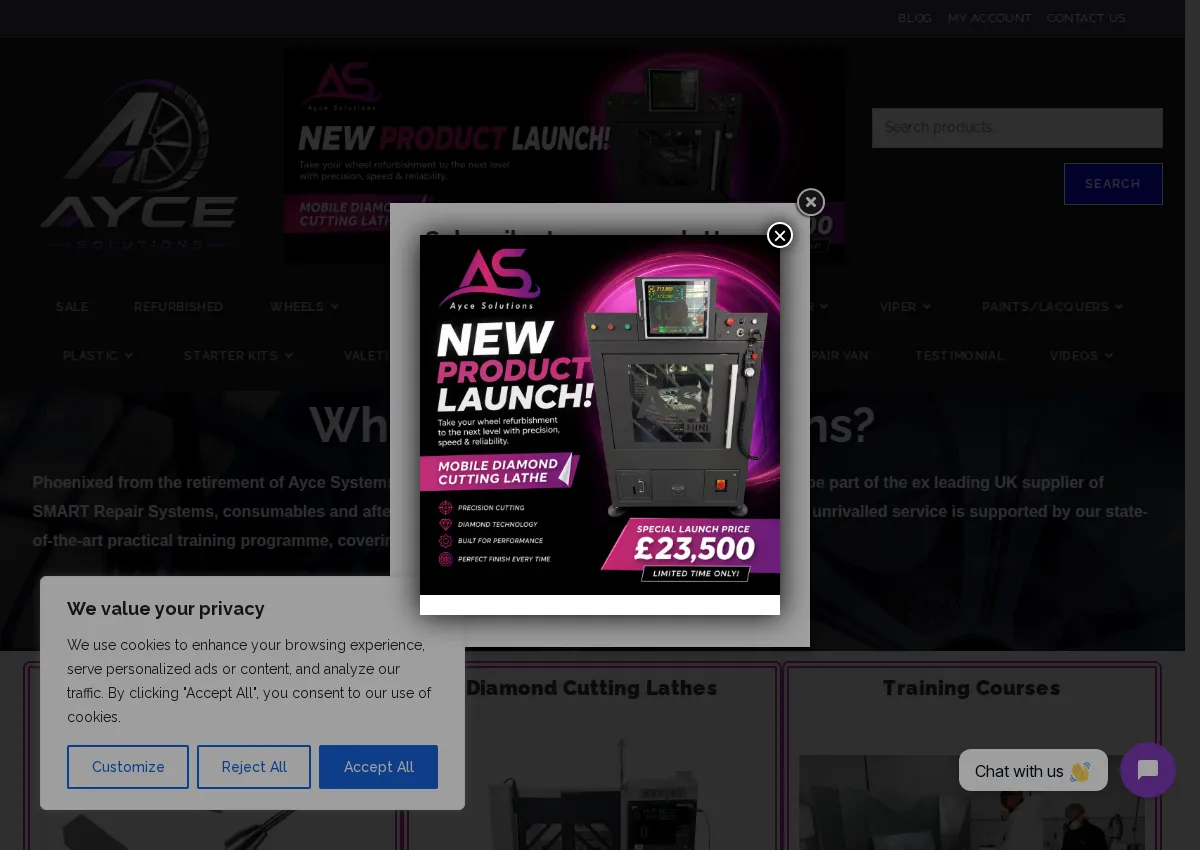 Store homepage