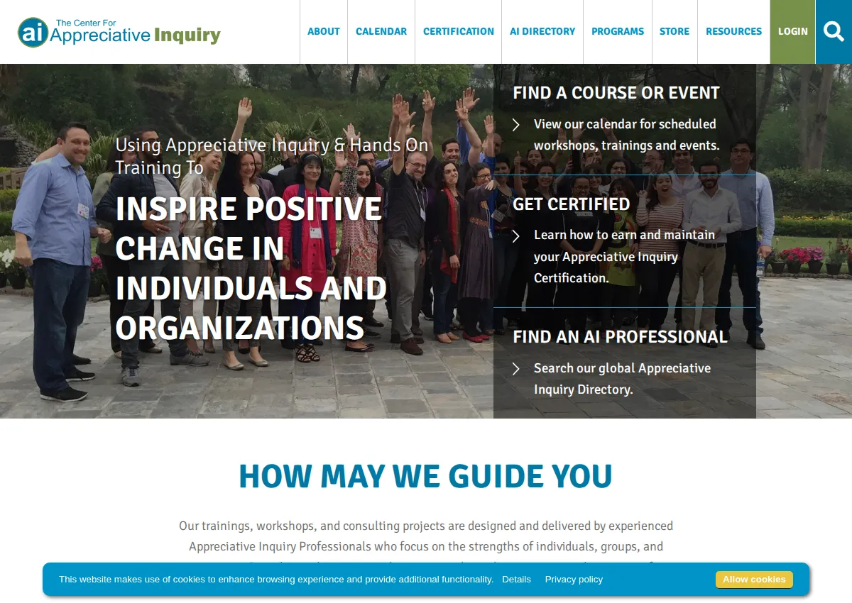 Store homepage