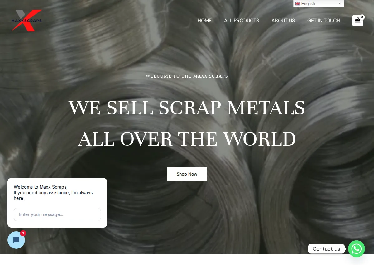 Store homepage
