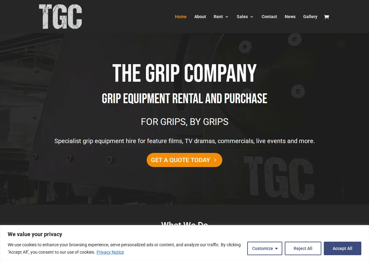 Store homepage