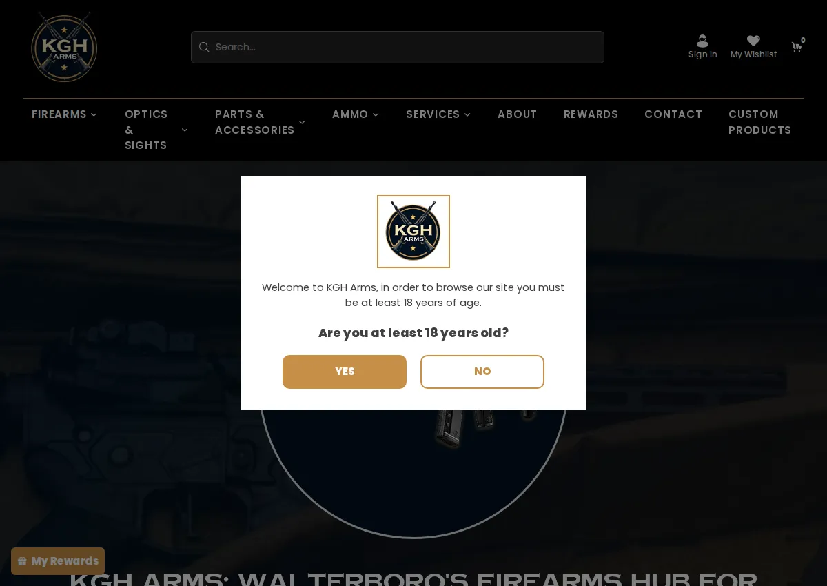 Store homepage