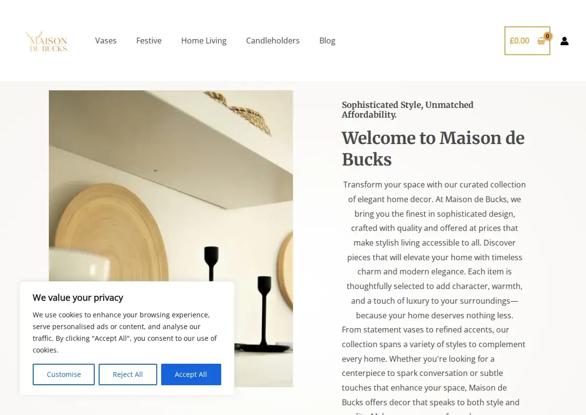 Store homepage